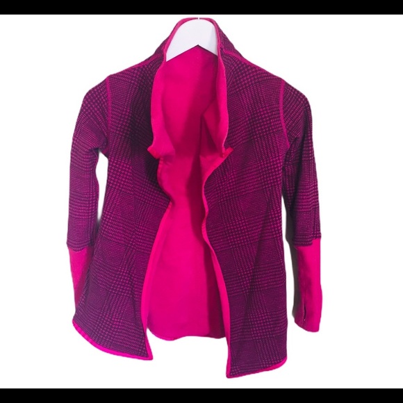 IVIVVA Count Me In Reversible Open Front Wrap/Jacket With Pockets Pink Girls 8Y - Picture 4 of 16